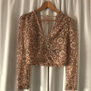 Topshop Lace Top